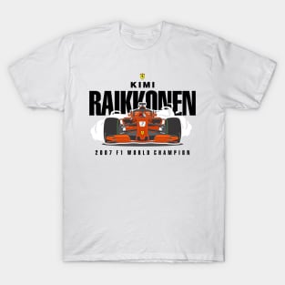 Kimi Raikkonen 2007 World Champion T-Shirt